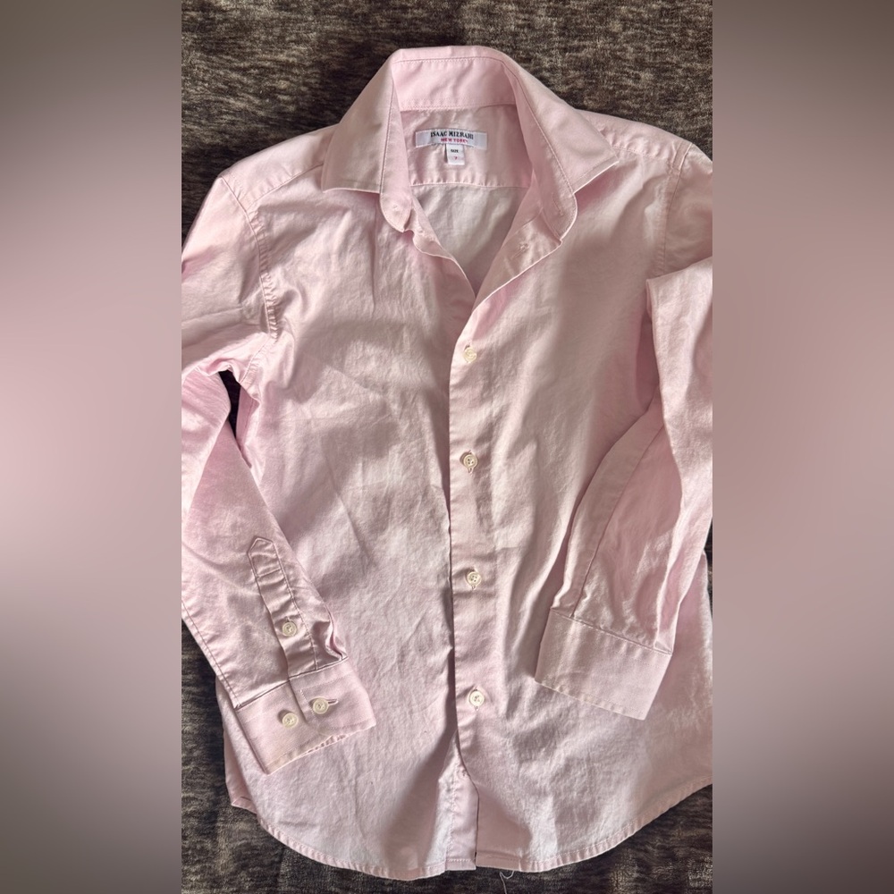 Isaac Mizrahi Light Pink Casual Button-Down Shirt & Pink and White shirt!